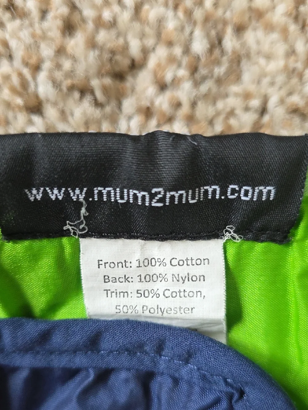 Mum2Mum Wonder Bib Set - Lime Green, Navy, Teal - Teething Bib